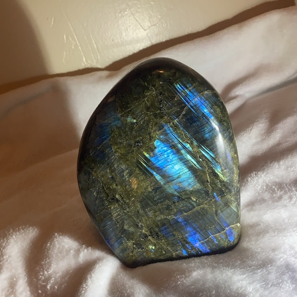 Other - ✨ 4.7lbs Massive Polished Labradorite Slab – Stunning Blue Flash on Both Sides!✨